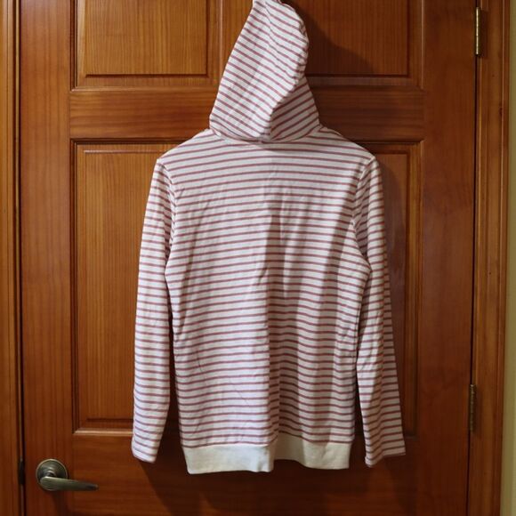 Sunday Striped Preppy Hooded Pullover Top Medium - Picture 5 of 10
